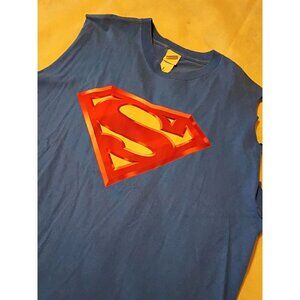Superman Logo Sleeveless T-Shirt XXL Warner Bros Studio Store Mens